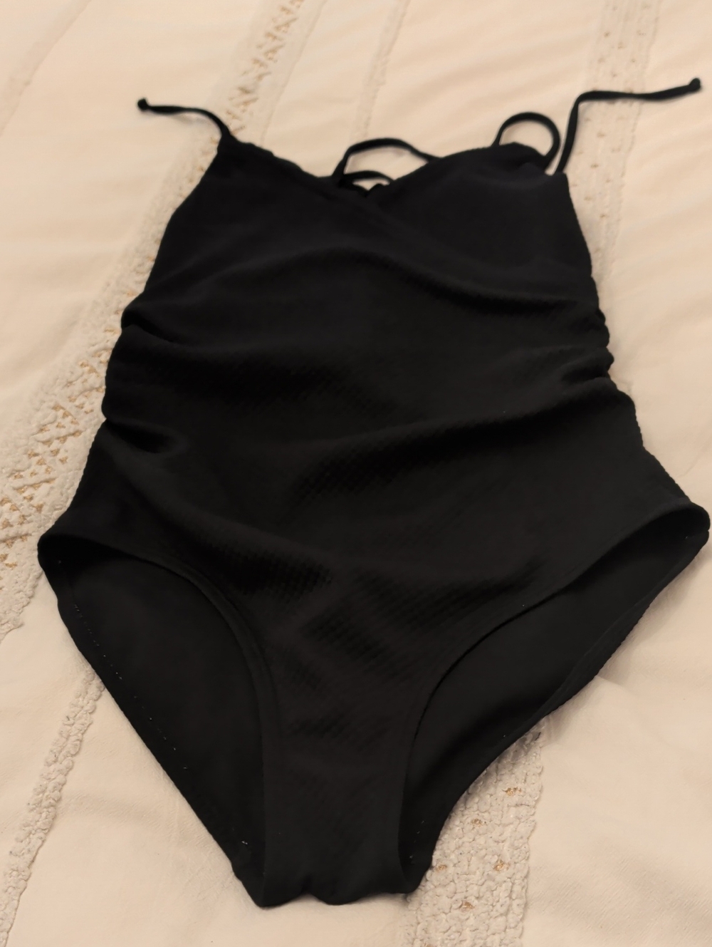Black One-Piece Swimsuit - Classic Solid